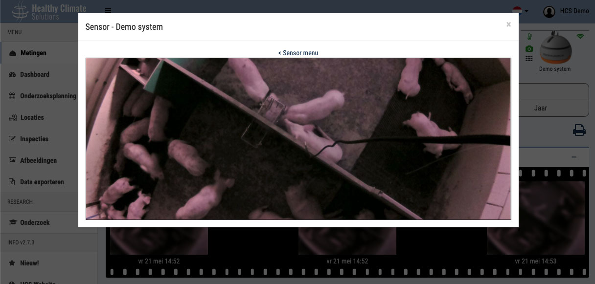 Healthy Climate Monitor focus - Camera scherp stellen