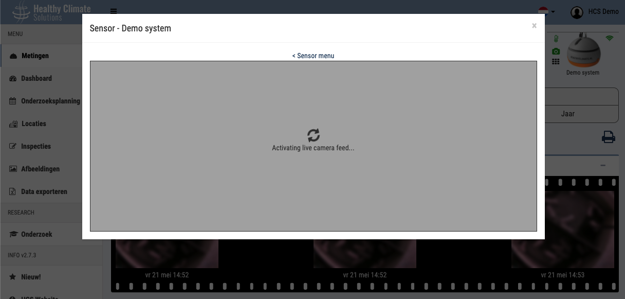 Healthy Climate Monitor focus - Camera focus modus activeren